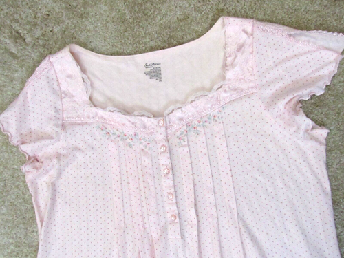 Secret Treasures Nachthemd Damen Gr. L (12-14) Schlafkleid Rosa Nachtwäsche - Bild 6 von 7