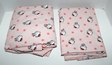 Hello Kitty Full Size Sheets Pink with Flowers 2024