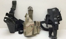 Bundle of Three Around the Thigh Pistol Holsters