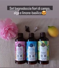 Yves Rocher Bath Shower Set, Fieldflower Fragrances, Seaweed, Basil and Lemon