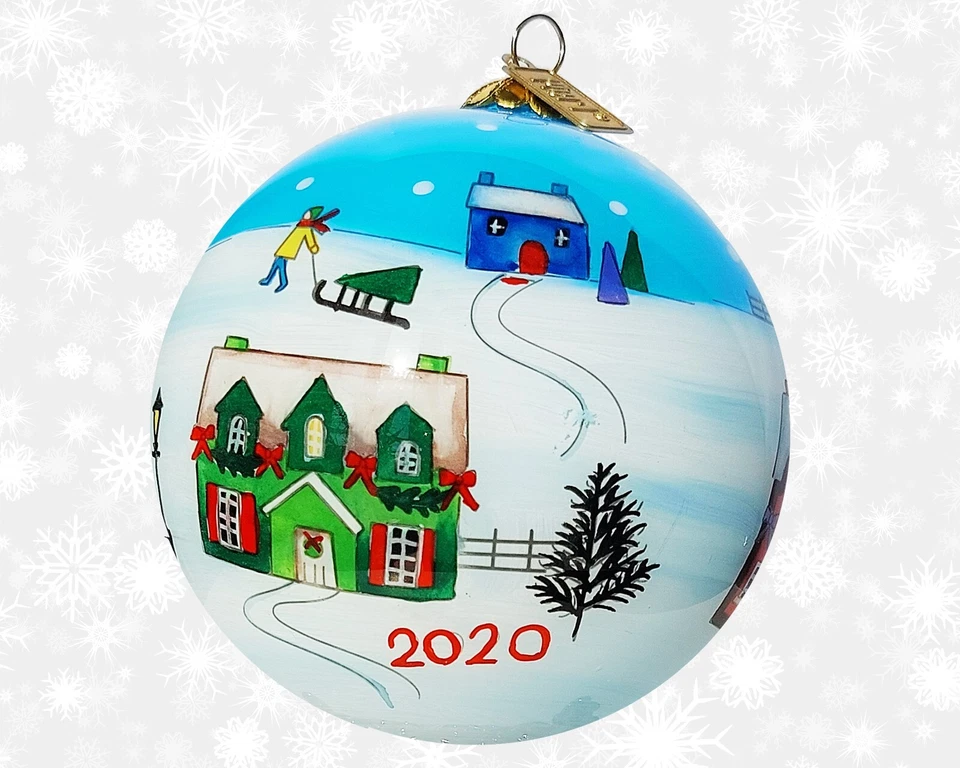 Pier1 Li Bien 2020 adornos pueblo de Navidad Foto 2 de 4