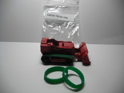 NEW TREADS! Matchbox #58B DROTT EXCAVATOR GREEN REPLACEMENT TREADS A PAIR