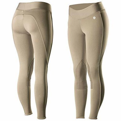 Winter Weight Horze Womens Active Knee Patch Tights Winter Weight Horze Womens Active Knee Patch Tights