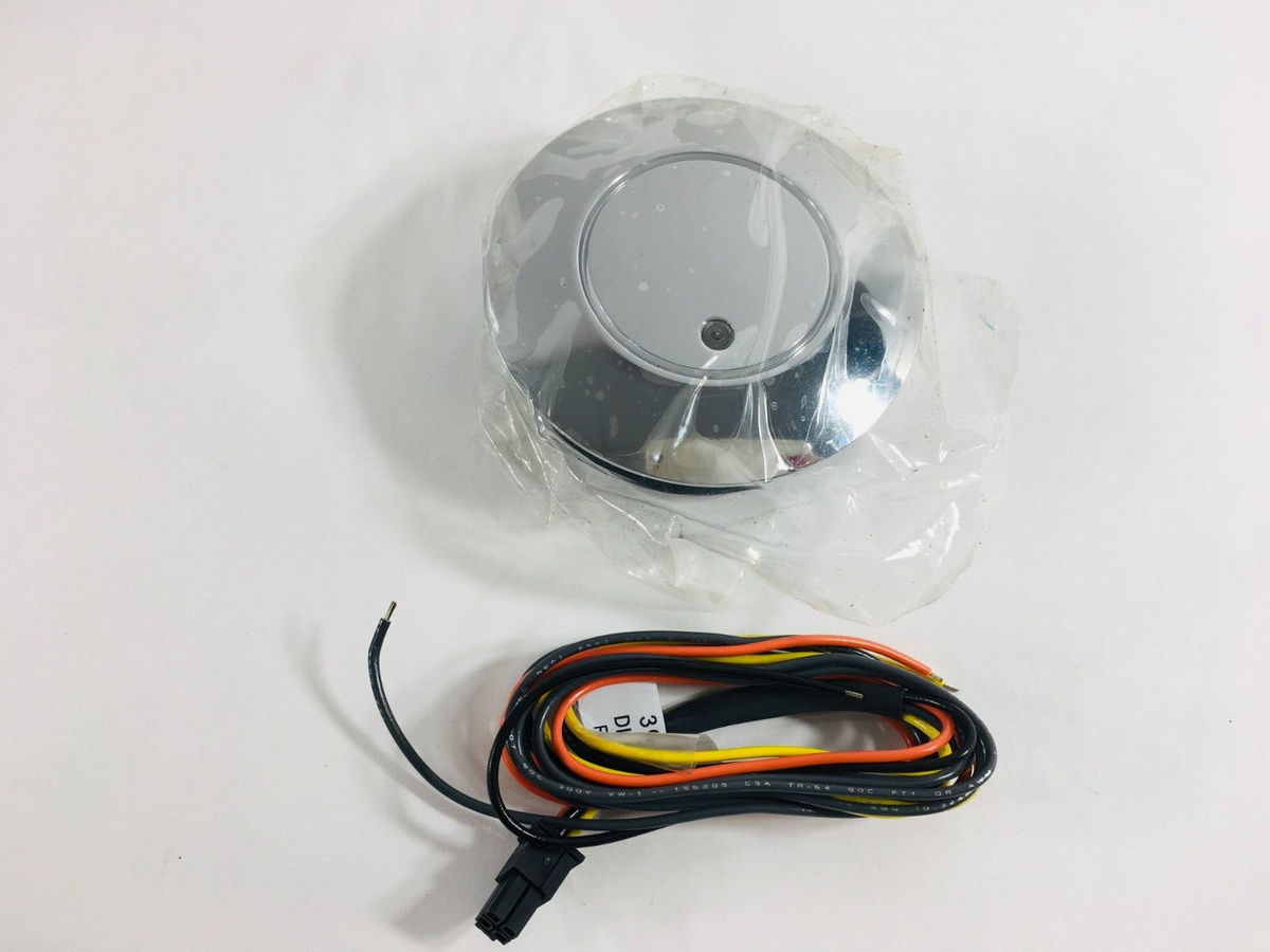 NAMZ Custom Cycle Product Harley Left Hand Chrome Gas Cap LED Pop