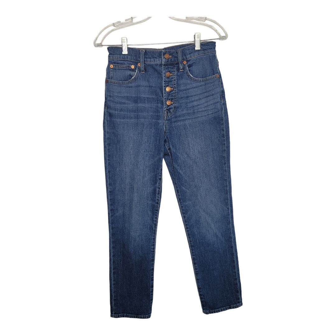 Madewell Perfect Vintage High Rise Crop Jean Button Fly Barnsdale Womens Size 26
