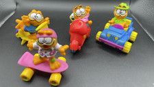 Vintage 1989 McDonald's Garfield Happy Meal Toys - Complete Set of 4