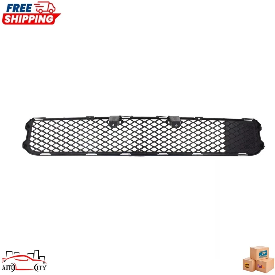 New Front Bumper Lower Grille Gril Black Plastic For 2008-2015 Mitsubishi Lancer Foto 4 de 4