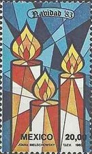 Timbre Religion Noel Mexique 1024 ** lot 5750