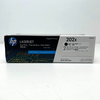 2pack - HP 202X Black High-Yield Toner Cartridges Printers CF500XD