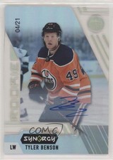 2020-21 Upper Deck Synergy Rookie Auto 4/21 Tyler Benson #123 Auto 2u9