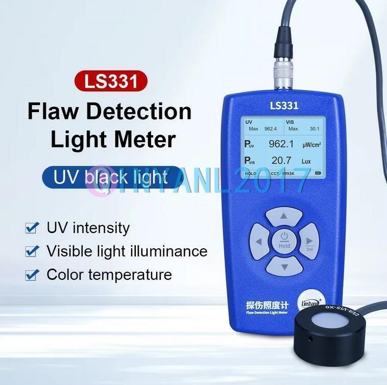 LS331 Flaw Detection Light Meter UV Power Visible Light Illuminance Tester #F8