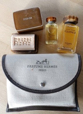 VTG Hermes Paris Caleche Eau De Toilette Perfume Spray Pan Am 1st Class Kit