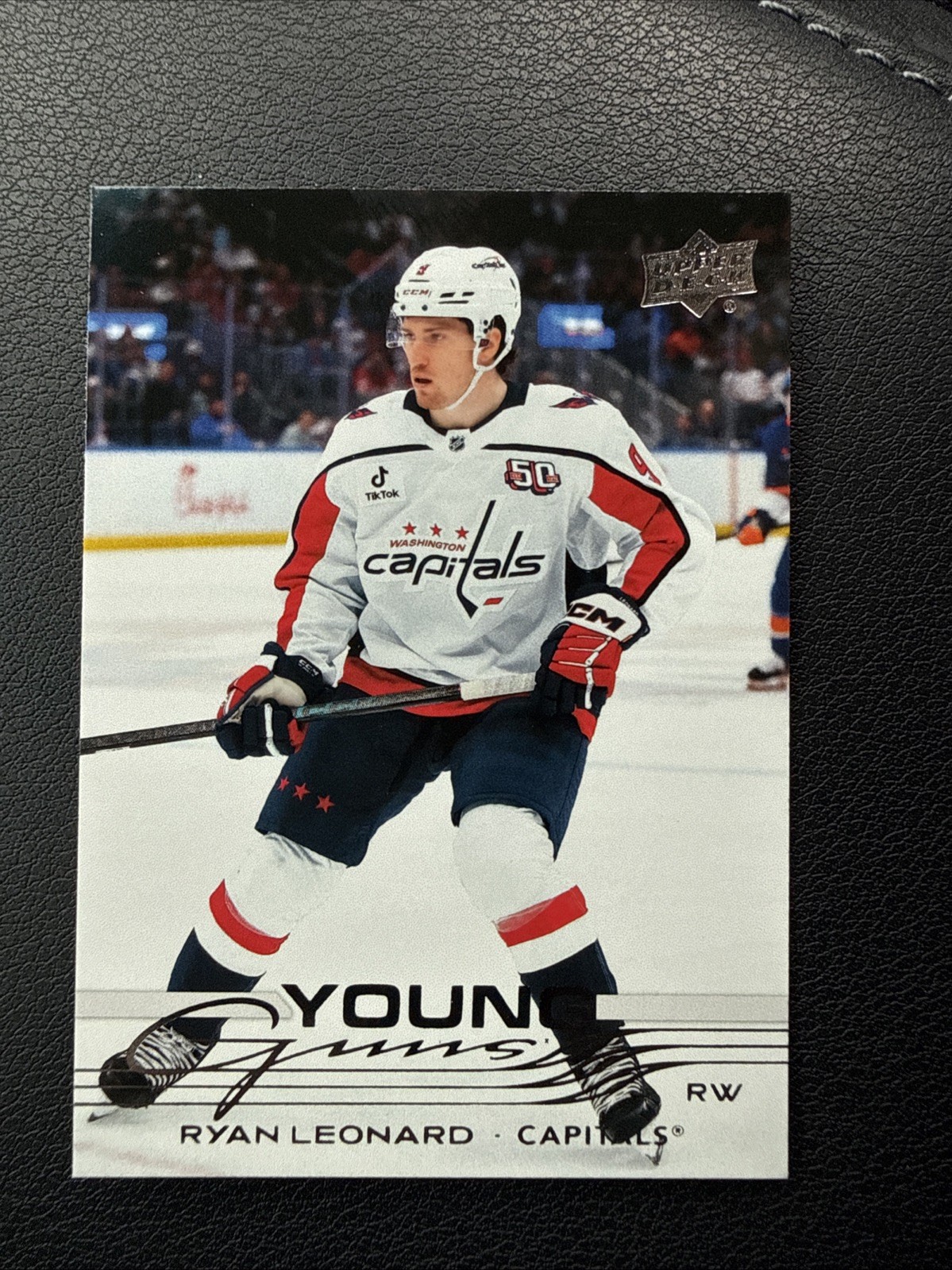2025-26 Upper Deck Series 1 - #238 Young Guns Ryan Leonard  RC - Capitals