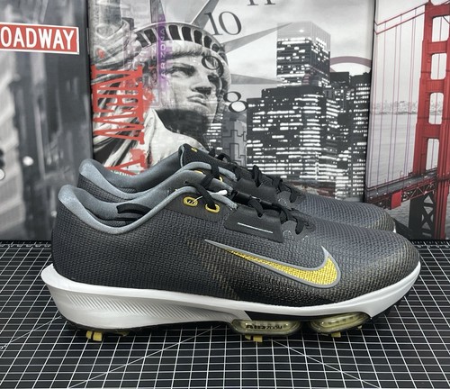 Zapatos de golf Nike Zoom Infinity Tour 2 negros dorados para hombre FD0218 003 talla 12 - Imagen 7 de 13