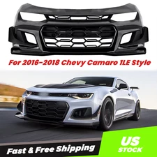 For 2016-2018 Chevy Chevrolet Camaro 1LE style full Front Bumper Cover Set