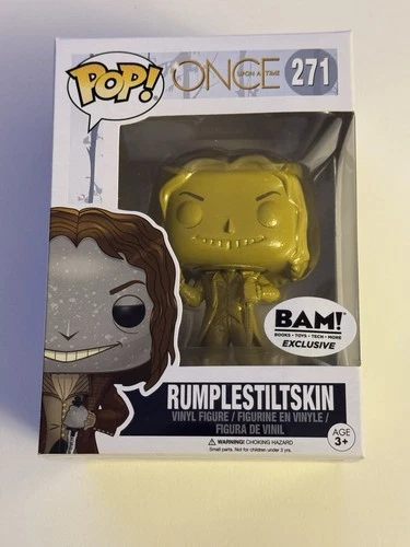 Funko Pop Once Upon A Time Rumpelstiltskin *Gold BAM Exclusive!* +protector