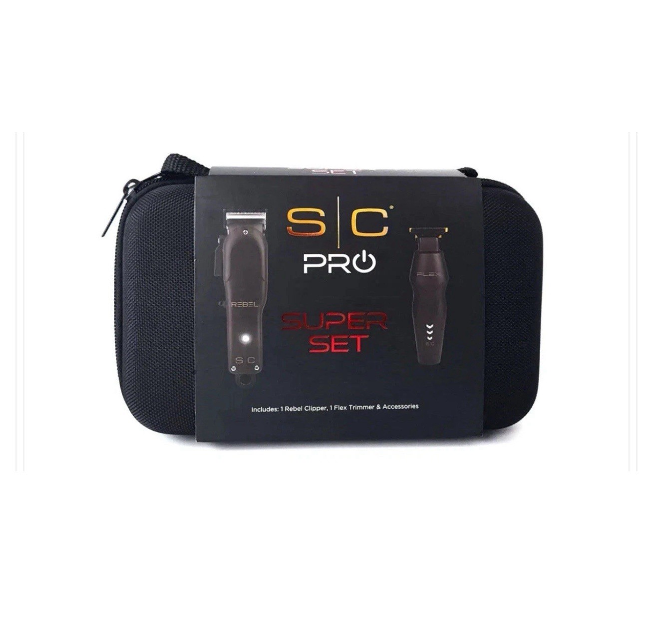 StyleCraft Super Set Rebel Clipper & Flex Trimmer with Travel Case -OPEN BOX