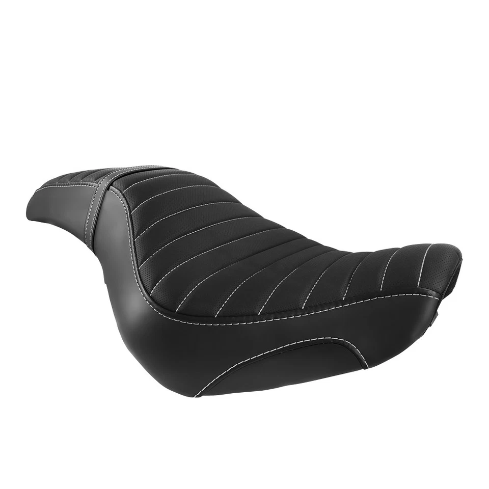 2007-2014 Passenger Driver Seat w/ White Stitch For Honda Shadow Spirit VT750C2 - Image 4 of 4