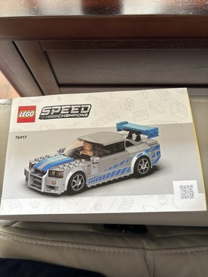 LEGO Speed Champions 2 Fast 2 Furious Nissan Skyline GT-R R34 76917 Manual Only