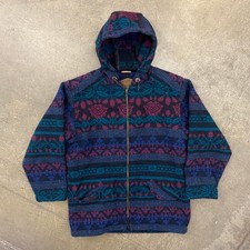 Vintage Woolrich 90s Made In USA Aztec Western Print Full Zip Jacket Size Medium