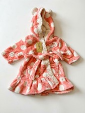 Pink Polka Dot Bathrobe With Minnie Mouse