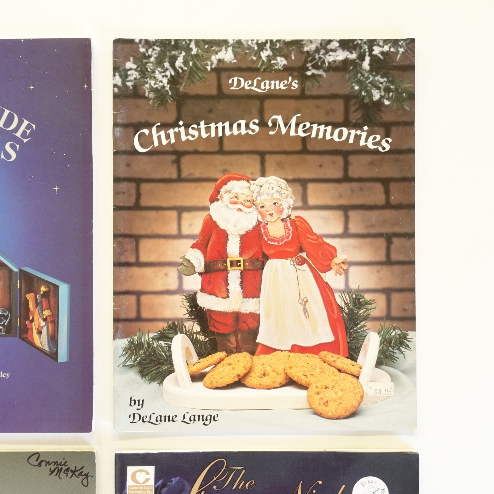 Vtg Lot of 6 Tole Painting Books Christmas Holiday Xmas Santa Angels Nostalgic