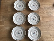 SAUCERS x6 Vintage 1994 International Tableworks Heartland Village #7774