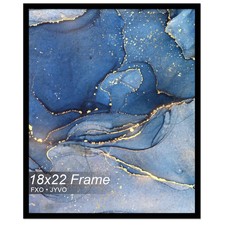 18x22 Picture Frame, Black Frame for 18 x 22 Inch Picture Poster Photo, Light...