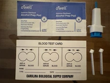 Pack Blood Type Testing Kits – Eldon Sticks + Typing Card + Lancet + Alcohol Pad