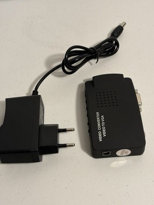BNC Video to VGA Converter Composite S-video to PC VGA Adapter 1080P Switch Box