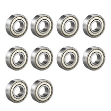 Image of 10Pcs 10x26x8mm 6000Z Deep Groove Ball Bearing Single Shield 60010, Chrome Steel