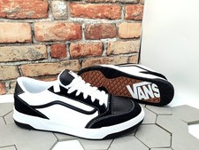 Zapatilla deportiva de skate gruesa VANS Hylane negra blanca para hombre talla 10,5 Old Skool Knu