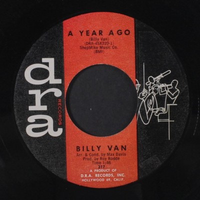 Billy Van: A Year Ago / When You'Re IN Love Dra 7 '' Einzel 45 RPM