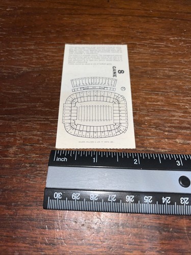 1983 Auburn Vs Florida Football Ticket Stub - 10/29/1983 - Bo Jackson - Classic - Picture 7 of 9