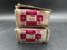LOT OF 20 GOULD SHAWMUT 8/10A 250V FUSES TRM8/10
