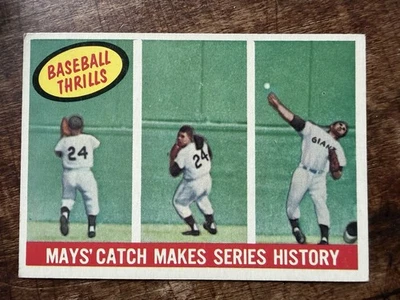Willie Mays The Catch In Baseball Trading Cards for sale | eBay