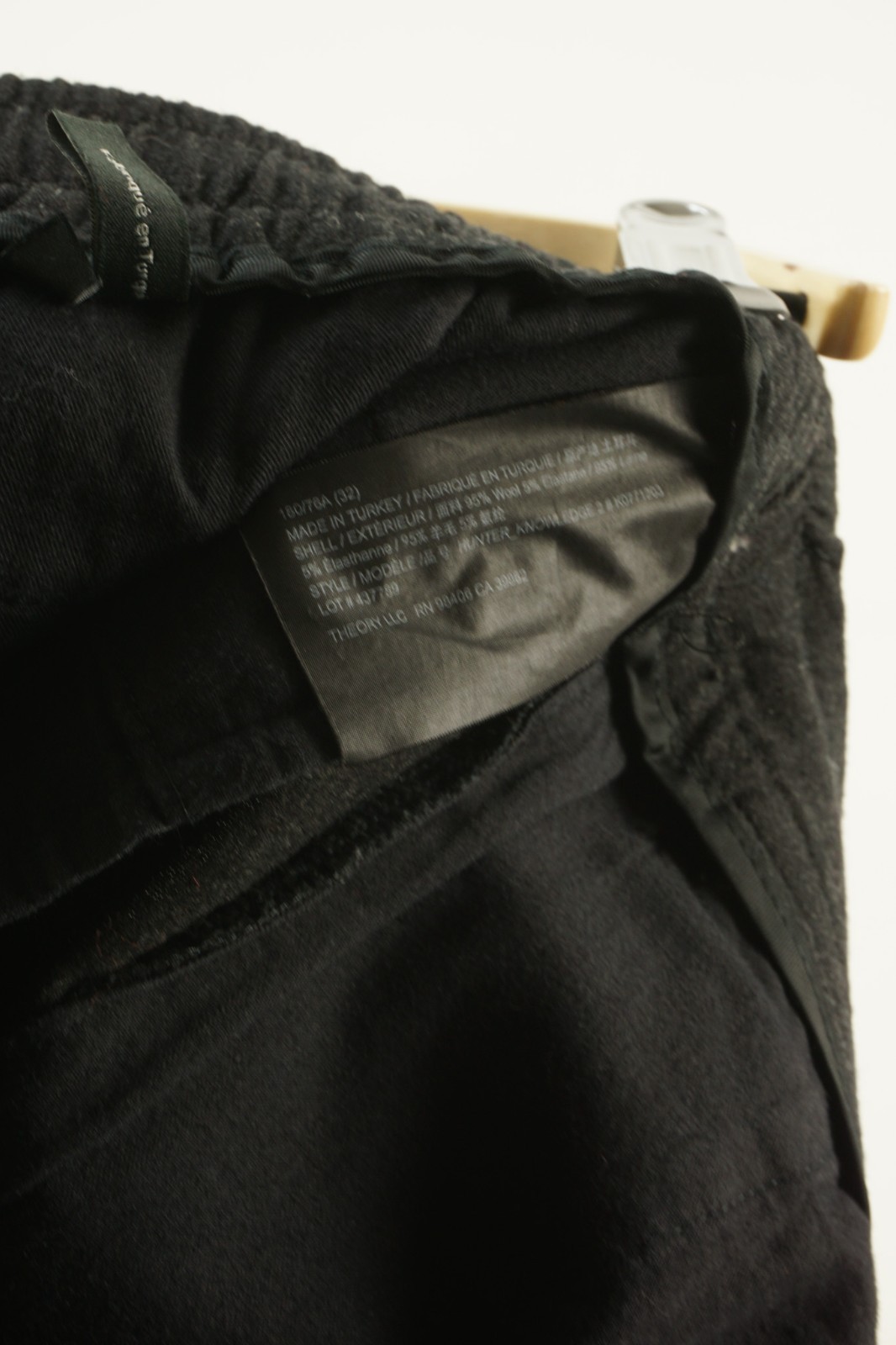 Theory Hunter Knowledge Flannel Wool Drawstring C… - image 12