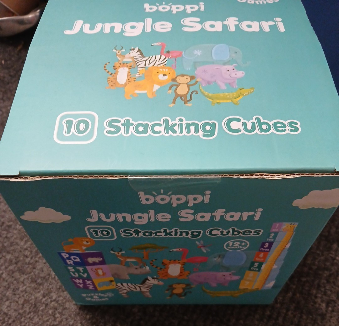Boppi Stacking Cubes - Jungle safari