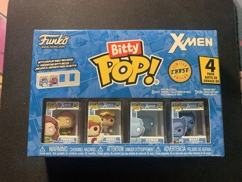 Bitty Pop Marvel X-MEN 4 Pack  CHASE NEW Beast Phoenix Angel Iceman