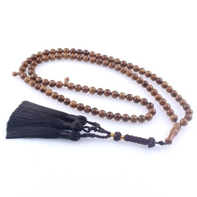 Muslims Islamic 99 Dhikr Tasbeeh Tasbih Prayer Beads, Kuka Wood Beads with Ta...