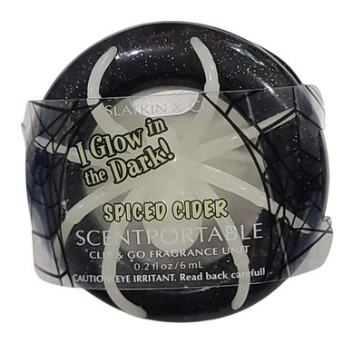 Slatkin Scentportables Visor Clip Spiced Cider Fragrance Glow Spider NEW