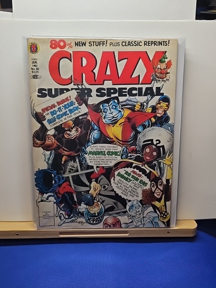 CRAZY #82 SUPER SPECIAL JAN (1982) - X-Men Marvel Comics - VG | eBay