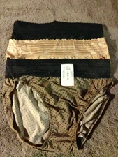  Warner's "All You Need" 3 Pack Hicut Brief  Panties  Size 6 " Silky Soft