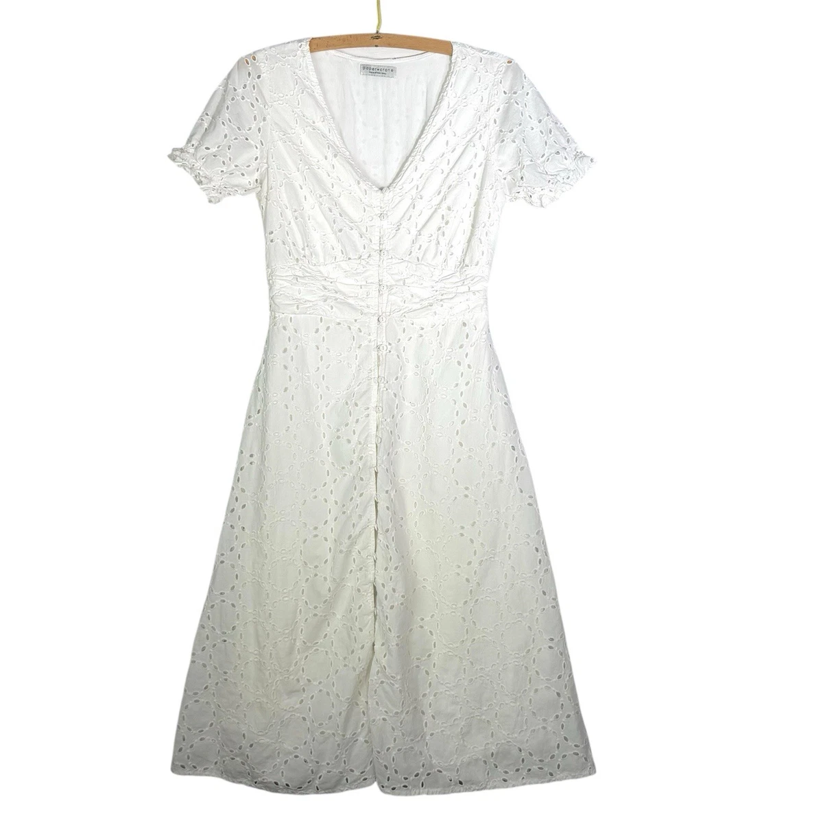 white lace short graduation dress A Line V Neck Short White Lace Prom Dresses, Short White Lace Formal H –  jbydress