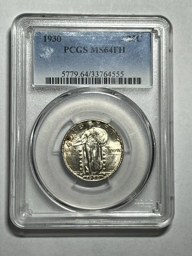 1930 Standing Liberty Quarter PCGS MS64FH Great Luster Strong Strike