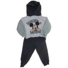 Disney Baby, Freizeitanzug, Größe: 92, Baumwolle/Polyester, Grau/Weiß/Grün #sCx
