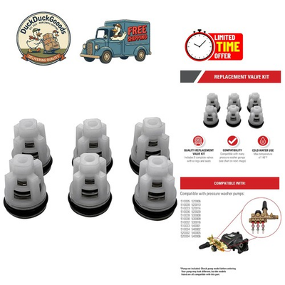 #ad #ad High Quality Valve Kit for Pressure Washer Pumps 6 Valves Easy Installation $31.32