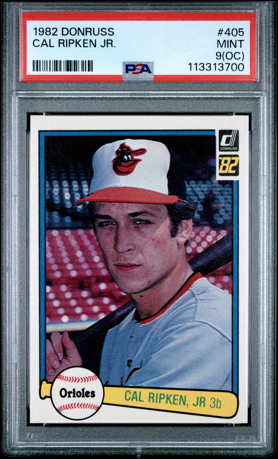 1982 DONRUSS #405 CAL RIPKEN JR. ROOKIE RC PSA 9 OC