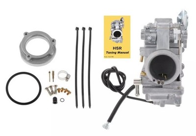 Carburetor For Mikuni HSR45 45mm Harley EVO Twin Cam TM45-2K Smoothbore Polished