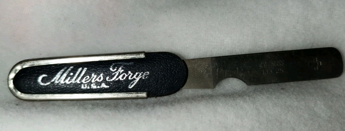 Vtg. Lacrosse Stainless Steel Nail Manicure Pedicure File Rogers Millers Forge